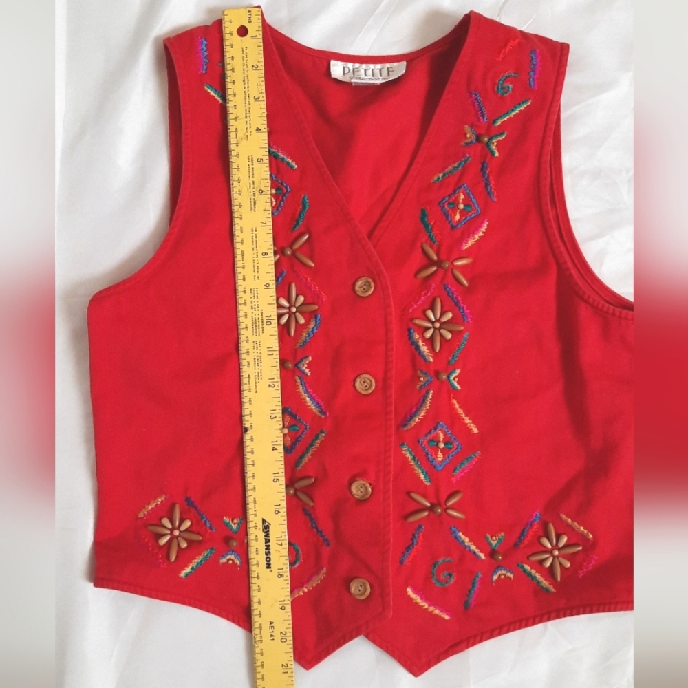 Beaded Embroidered Vest - Picture 4 of 5